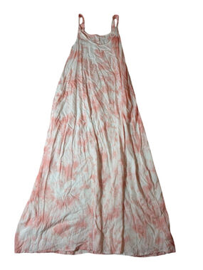 Day Break Pink Tie Dye Maxi Dress Women’s No Size Boho Beach Resort Flowy